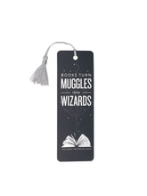 Load image into Gallery viewer, Books Turn Muggles into Wizards Bookmark