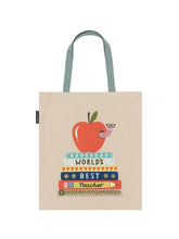 Load image into Gallery viewer, World's Best Teacher Tote Bag