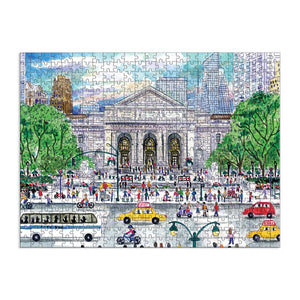 Michael Storrings Springtime at the Library 2-Sided Puzzle (500 pieces)