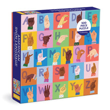 Load image into Gallery viewer, American Sign Language Alphabet Puzzle (500 pieces)