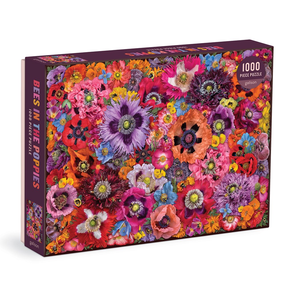 Bees in the Poppies Puzzle (1,000 pieces)