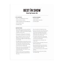 Load image into Gallery viewer, Best in Show 11 x 14 Paint By Number Kit
