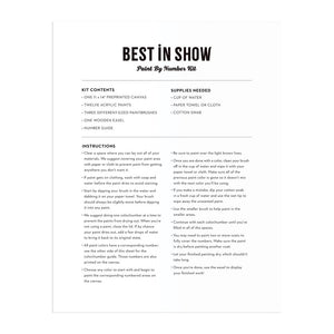 Best in Show 11 x 14 Paint By Number Kit