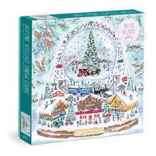 Load image into Gallery viewer, Alpine Village Snowglobe Foil Puzzle (500 pieces)