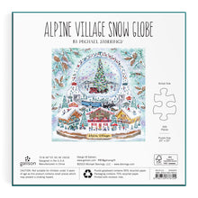 Load image into Gallery viewer, Alpine Village Snowglobe Foil Puzzle (500 pieces)