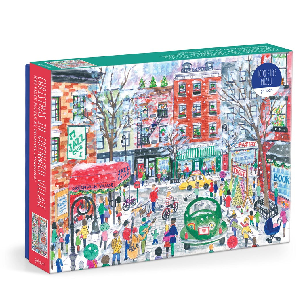 Christmas in Greenwich Village Puzzle (1000 pieces)