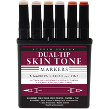 Load image into Gallery viewer, Studio Series Professional Dual-Tip Skin-Tone Alcohol Markers