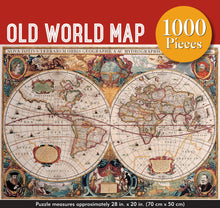 Load image into Gallery viewer, Old World Map Jigsaw Puzzle (1000 pieces)