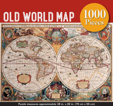 Old World Map Jigsaw Puzzle (1000 pieces)