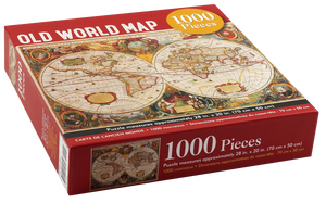 Old World Map Jigsaw Puzzle (1000 pieces)