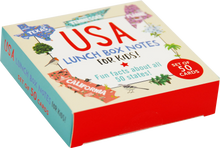 Load image into Gallery viewer, USA Lunch Box Notes for Kids! (Set of 50 Cards)
