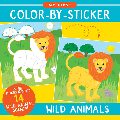 My First Color-by-Sticker Book: Wild Animals