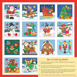 My First Color-by-Sticker Book: Christmas