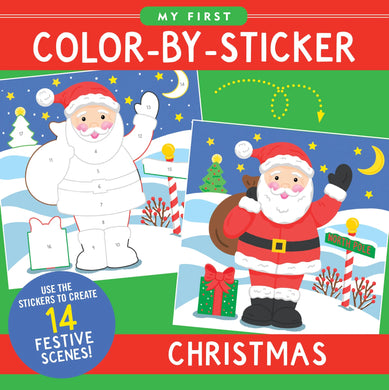 My First Color-by-Sticker Book: Christmas