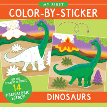 Load image into Gallery viewer, My First Color-by-Sticker Book: Dinosaurs