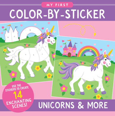 My First Color-by-Sticker Book: Unicorns and More
