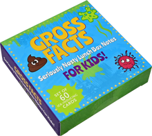 Load image into Gallery viewer, Gross Facts Lunch Box Notes for Kids! (60 pack)