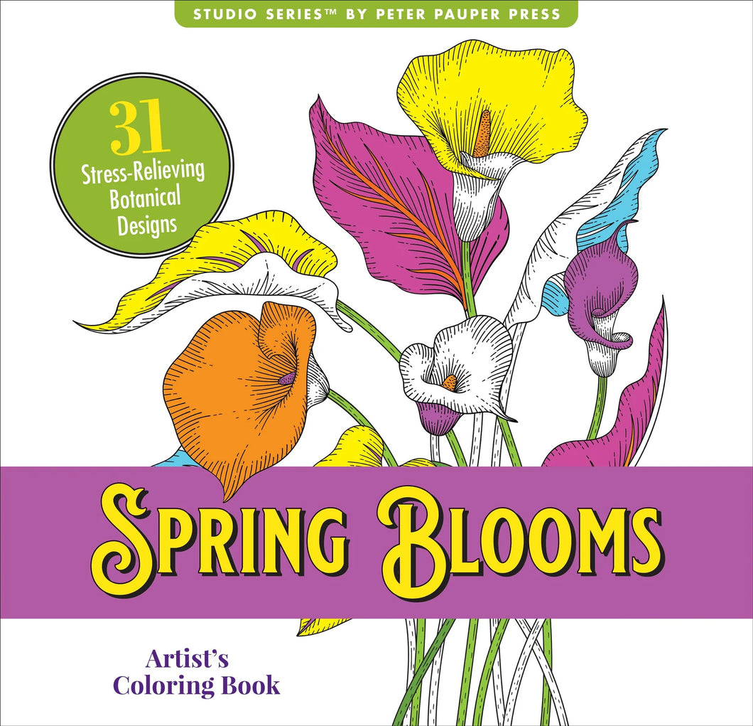 Spring Blooms (Artist's Coloring Book)