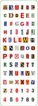 Load image into Gallery viewer, Letters &amp; Numbers Sticker Set