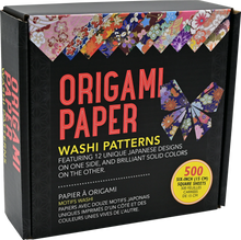 Load image into Gallery viewer, Origami Paper Washi Patterns (500 Sheets)