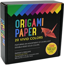 Load image into Gallery viewer, Origami Paper 20 Vivid Colors (500 Sheets)