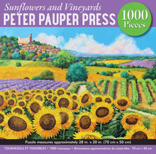 Load image into Gallery viewer, Sunflowers &amp; Vineyards Jigsaw Puzzle (1000 pieces)