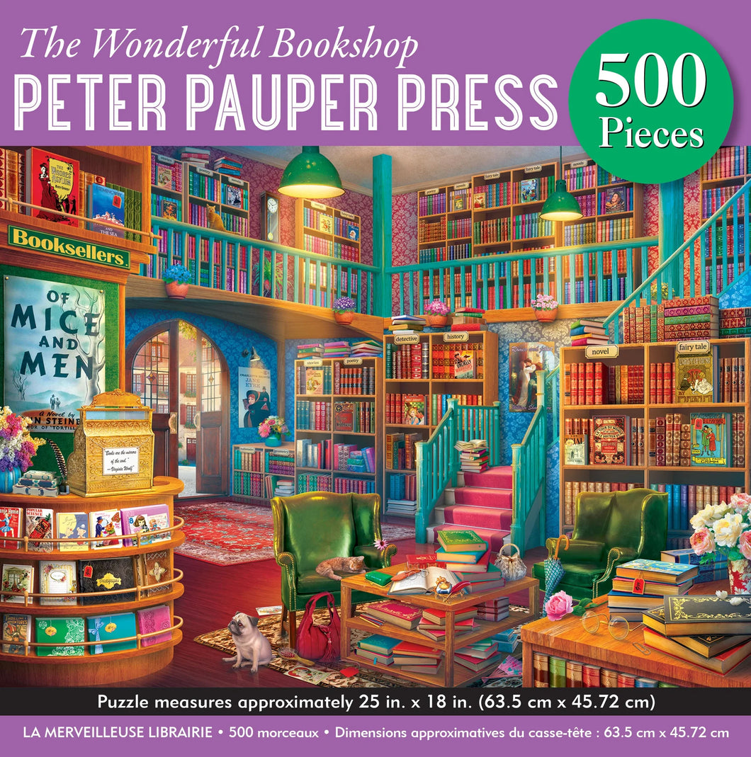 The Wonderful Bookshop Jigsaw Puzzle (500 pieces)