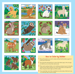 My First Color-by-Sticker Book: Furry Friends