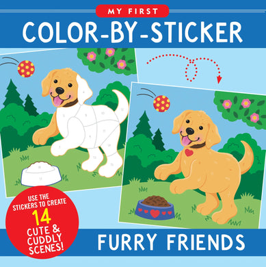 My First Color-by-Sticker Book: Furry Friends