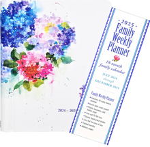 Load image into Gallery viewer, 2025 Hydrangeas Family Weekly Planner