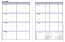 Load image into Gallery viewer, 2025 Hydrangeas Family Weekly Planner