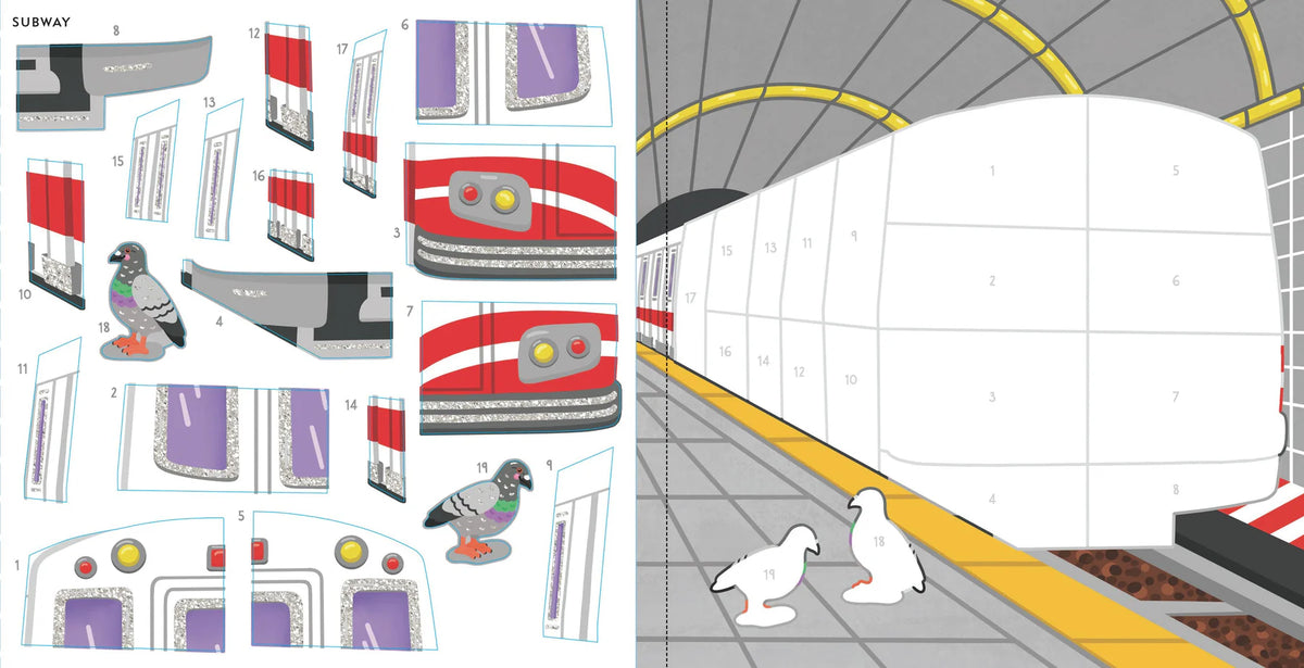 My First Color-by-Sticker Book: Cars, Trucks & Trains – AESOP'S FABLE