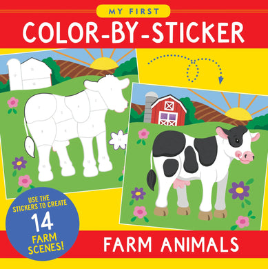 My First Color-by-Sticker Book: Farm Animals