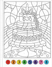 Load image into Gallery viewer, My First Color-by-Number!: Unicorns and Friends