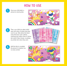 Load image into Gallery viewer, Color-by-Dots Sticker Book: Unicorns
