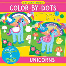 Load image into Gallery viewer, Color-by-Dots Sticker Book: Unicorns