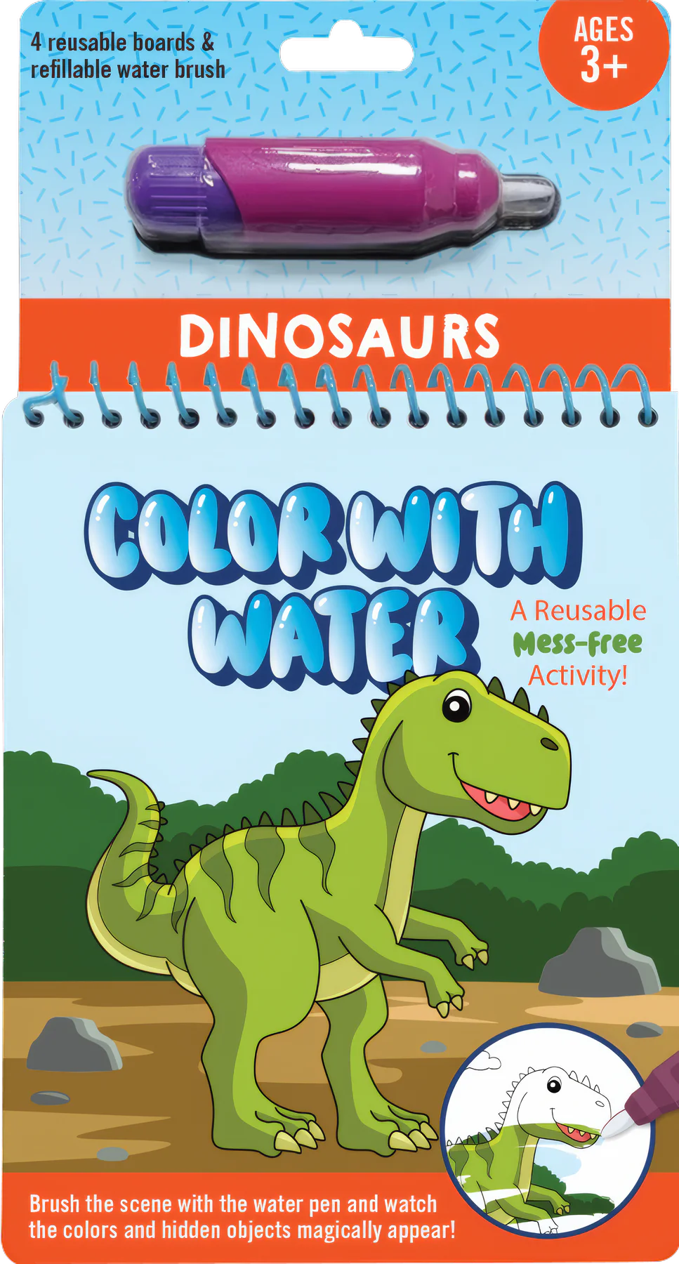 Color with Water - Dinosaurs