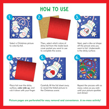 Load image into Gallery viewer, Color-by-Foil Sticker Book: Christmas