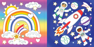 Color-by-Foil Sticker Book: Sparkle and Shine