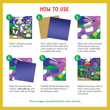 Load image into Gallery viewer, Color-by-Foil Sticker Book: Dinosaurs