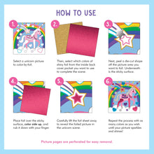 Load image into Gallery viewer, Color-by-Foil Sticker Book: Unicorns