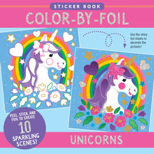 Load image into Gallery viewer, Color-by-Foil Sticker Book: Unicorns