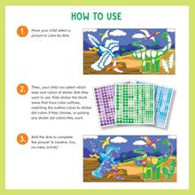 Load image into Gallery viewer, Color-by-Dots Sticker Book: Dinosaurs