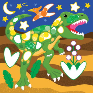 Color-by-Dots Sticker Book: Dinosaurs