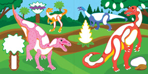 Color-by-Dots Sticker Book: Dinosaurs