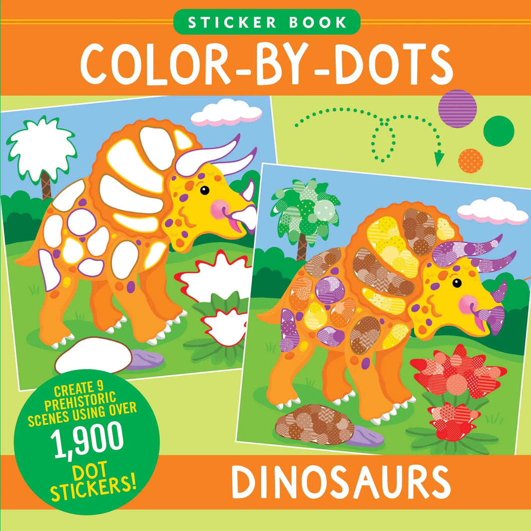 Color-by-Dots Sticker Book: Dinosaurs