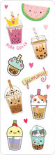 Load image into Gallery viewer, Bubble Tea Sticker Set