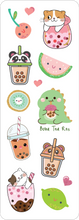 Load image into Gallery viewer, Bubble Tea Sticker Set