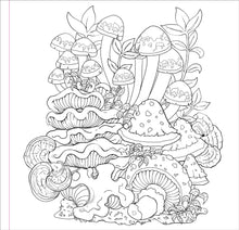 Load image into Gallery viewer, Mushrooms (Artist&#39;s Coloring Book)