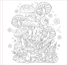 Load image into Gallery viewer, Mushrooms (Artist&#39;s Coloring Book)